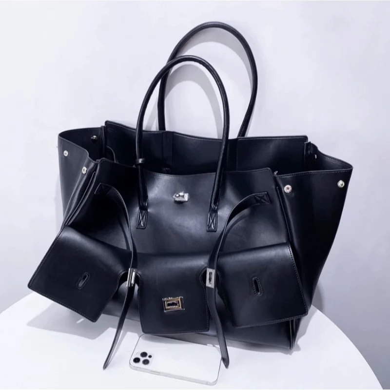 Luxury Bags With Silver Hardware - New Luxury Silver Buckle Large Capacity