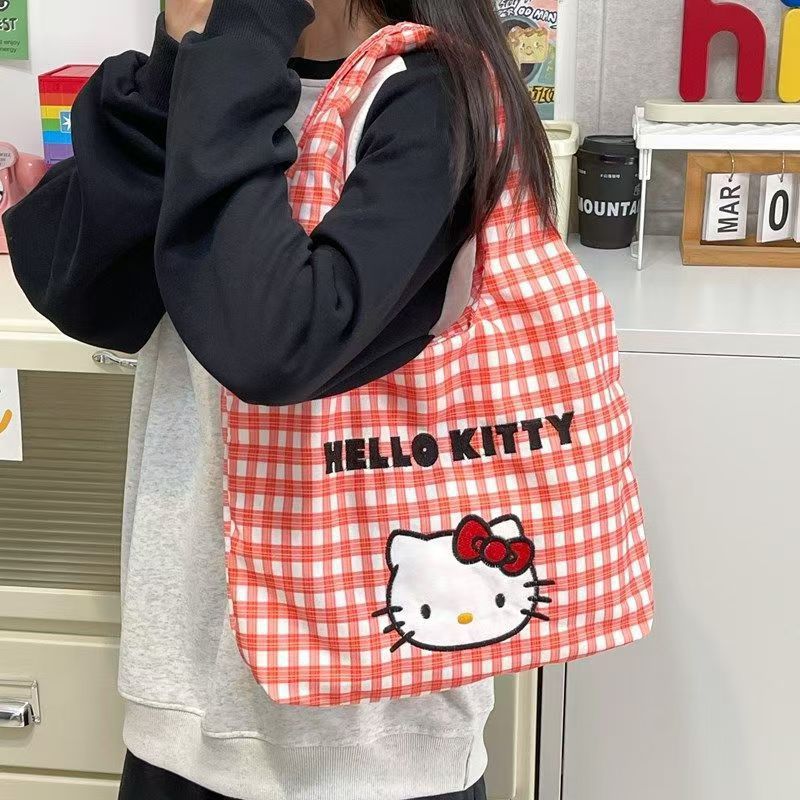 Luxury Bags In Japan - Printed canvas bag Sanrio hello Kitty