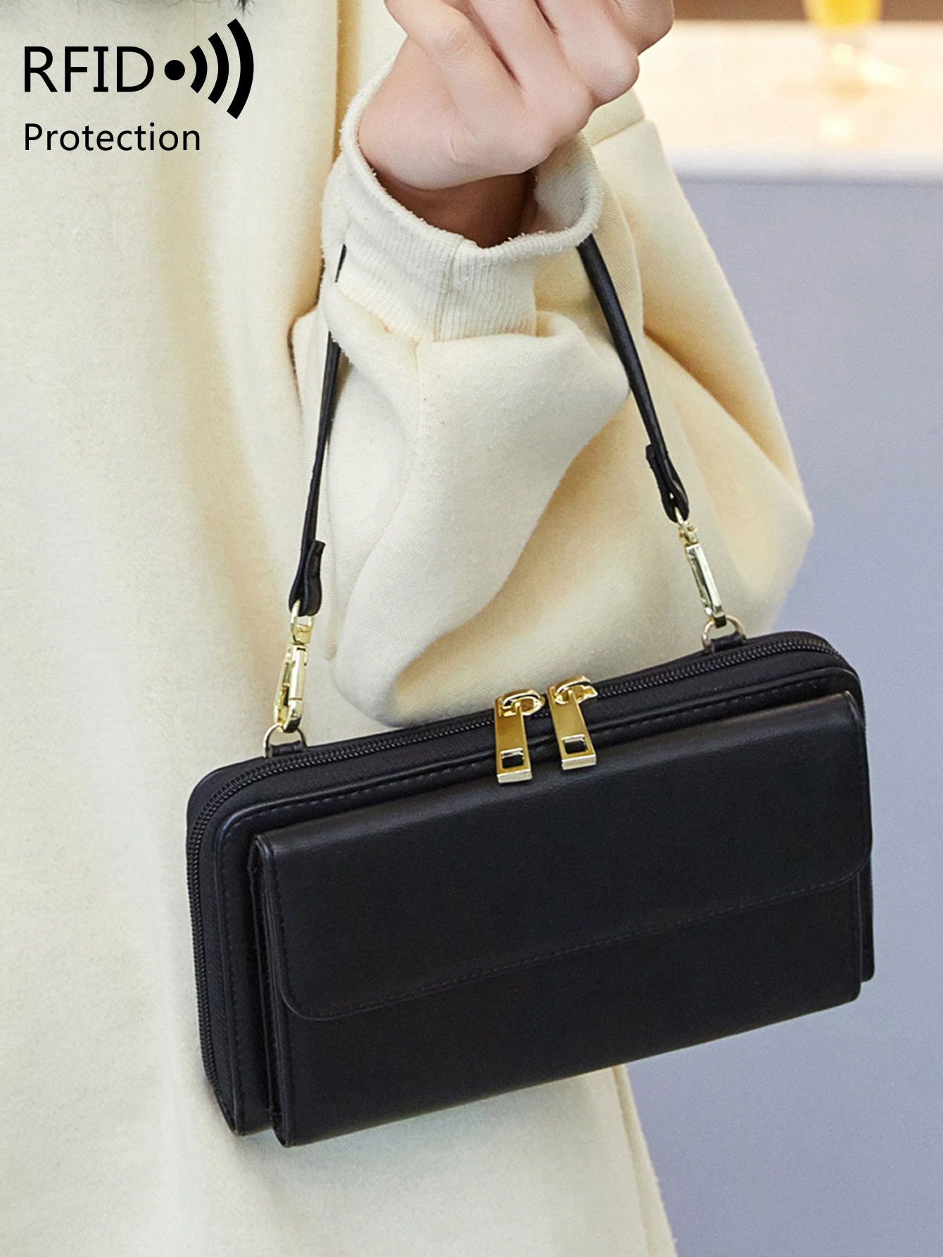 Women's Fashion Touchscreen Mo - Wristlet Wallet Zipper บทวิจารณ์และราคา