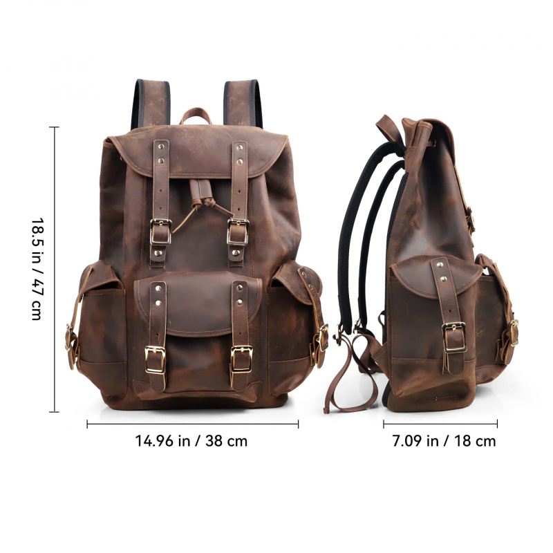 New Arrivals Leather Backpack  - Luxury Bags Laptop บทวิจารณ์และราคา