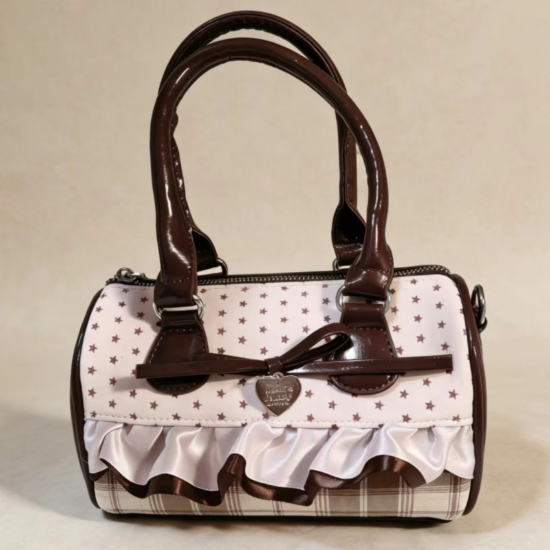 Retro Sweetheart Polka Dot & P - Wristlet Wallet Zipper บทวิจารณ์และราคา