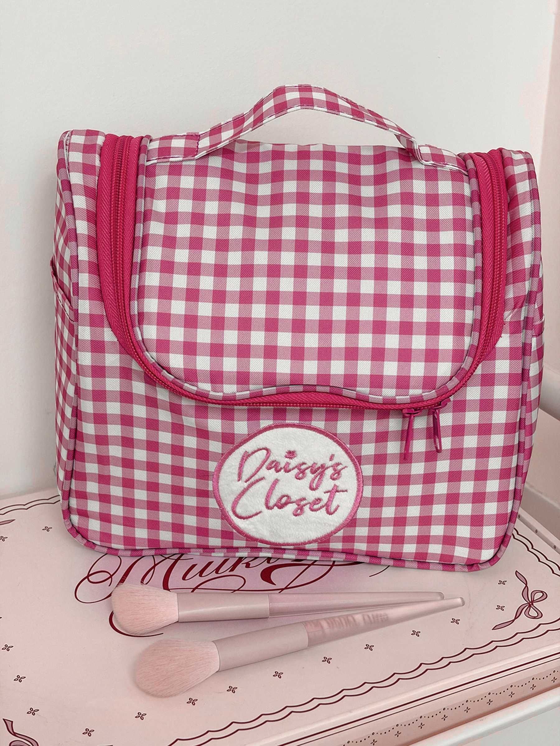 Airfriend Cute Grid Makeup Bag - Luxury Bags China Wholesale บทวิจารณ์และราคา