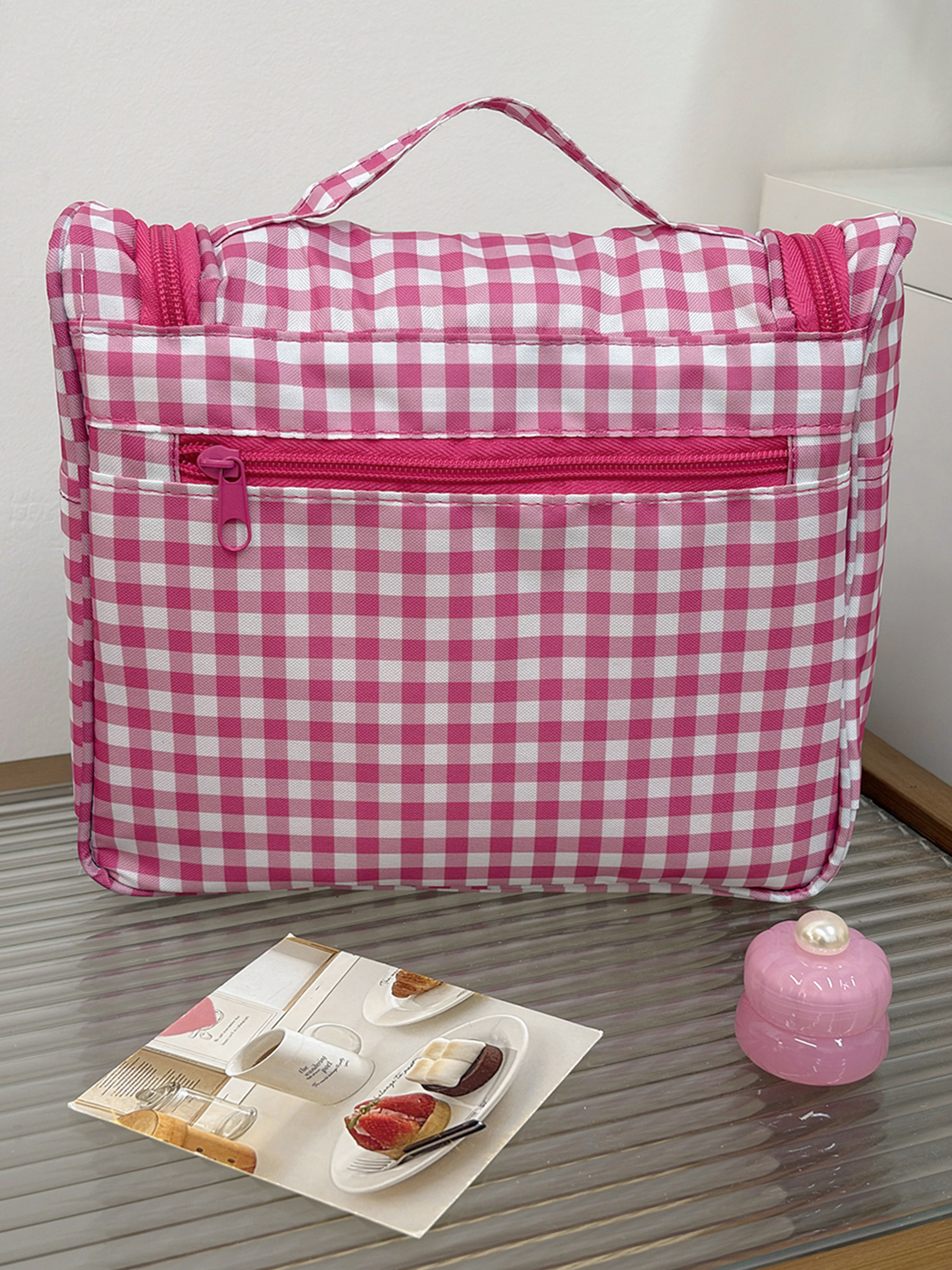 Airfriend Cute Grid Makeup Bag - Luxury Bags China Wholesale บทวิจารณ์และราคา