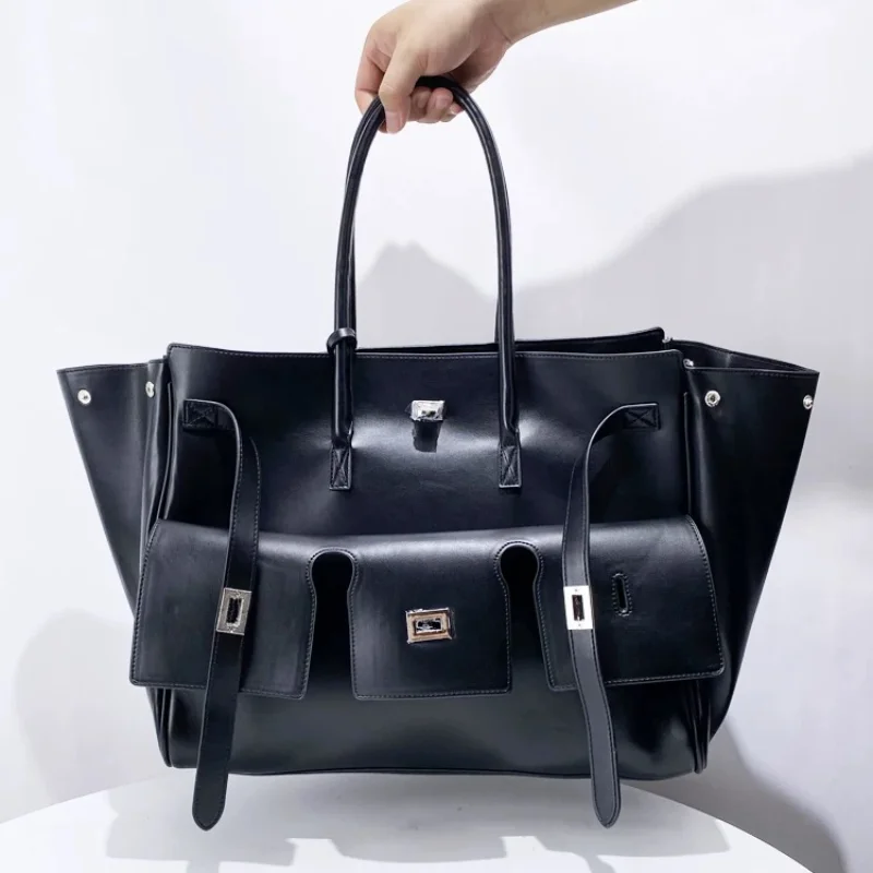 New Luxury Silver Buckle Large - Luxury Bags With Silver Hardware บทวิจารณ์และราคา