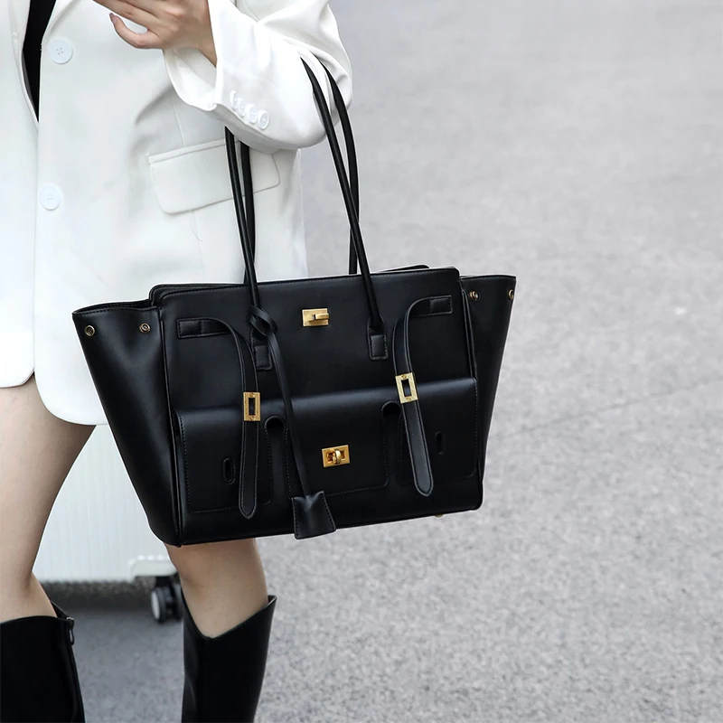 New Luxury Silver Buckle Large - Luxury Bags With Silver Hardware บทวิจารณ์และราคา