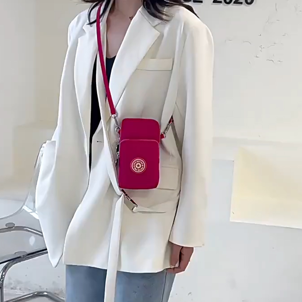 Nylon Small Crossbody Bag with - Wristlet Wallet Zipper บทวิจารณ์และราคา
