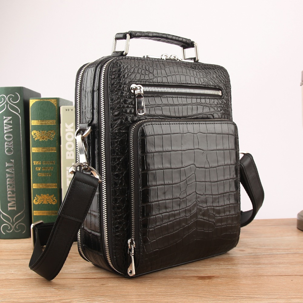 Hot luxury quality Men's Genui - Luxury Bags With Silver Hardware บทวิจารณ์และราคา