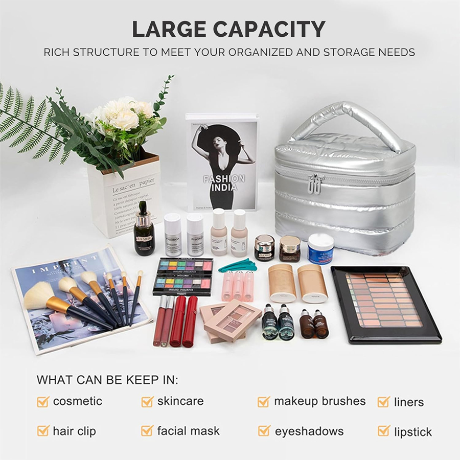 Luxury Large Capacity Makeup B - Luxury Quilted Bags บทวิจารณ์และราคา