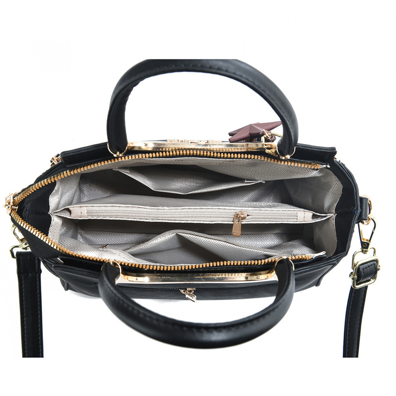 Stylish women's handbag, solid - Luxury Bags For You บทวิจารณ์และราคา