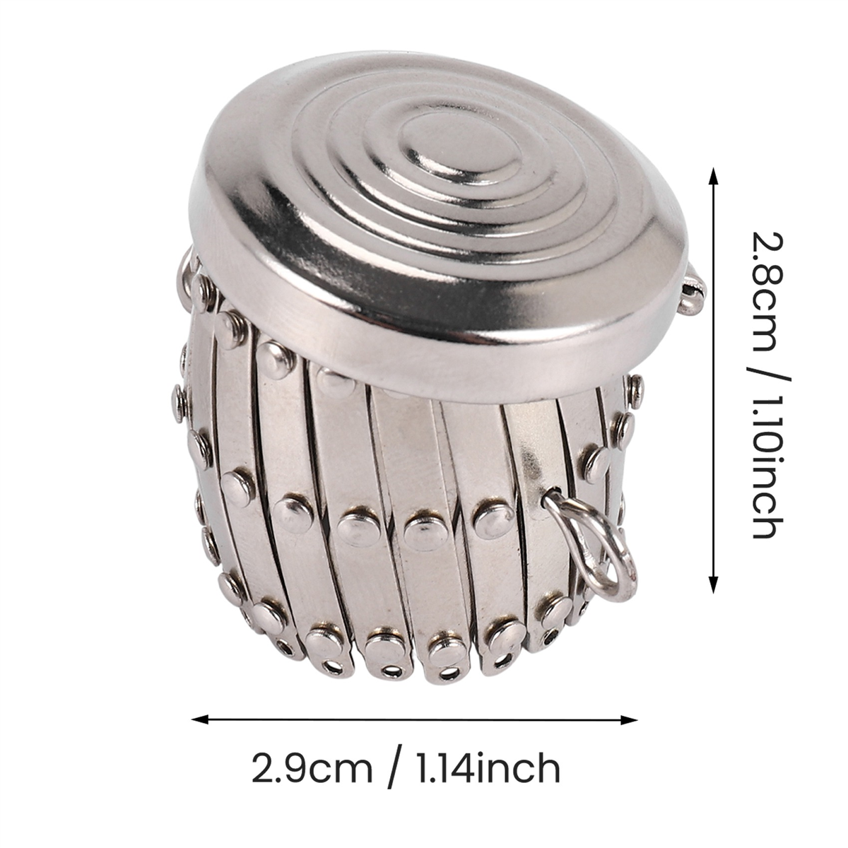 AA26P Round Finish Bags Hardwa - Luxury Bags With Silver Hardware บทวิจารณ์และราคา