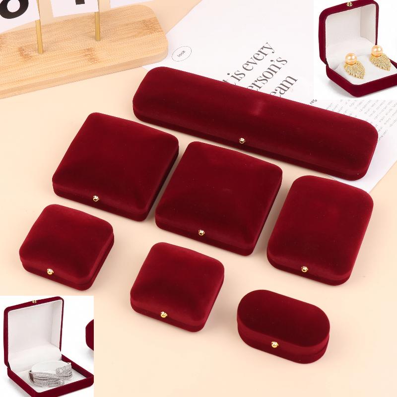 Flocking Jewelry Box with Gold - Luxury Bags List บทวิจารณ์และราคา