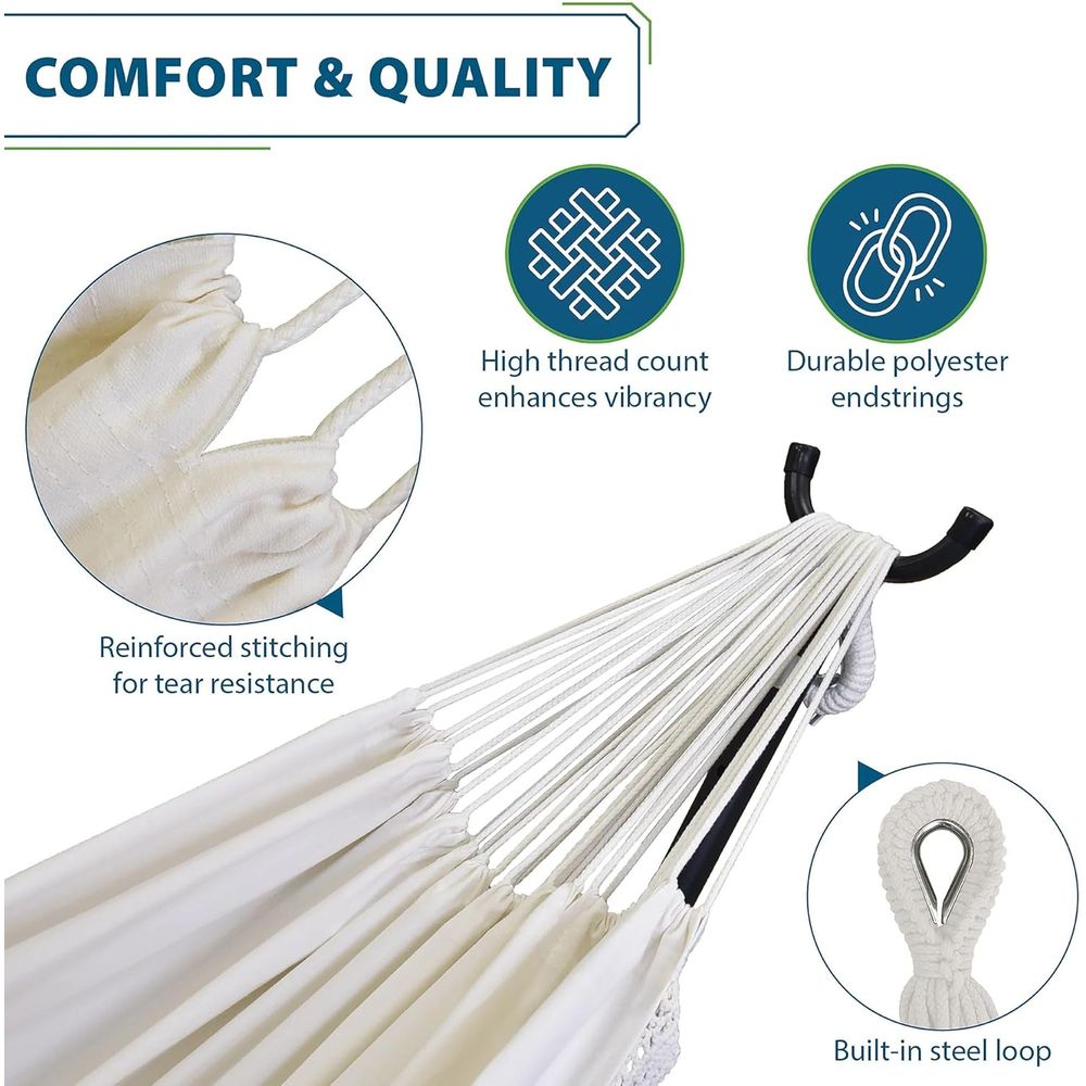 Luxury Double Cotton Hammock w - Luxury Bags In Usa บทวิจารณ์และราคา