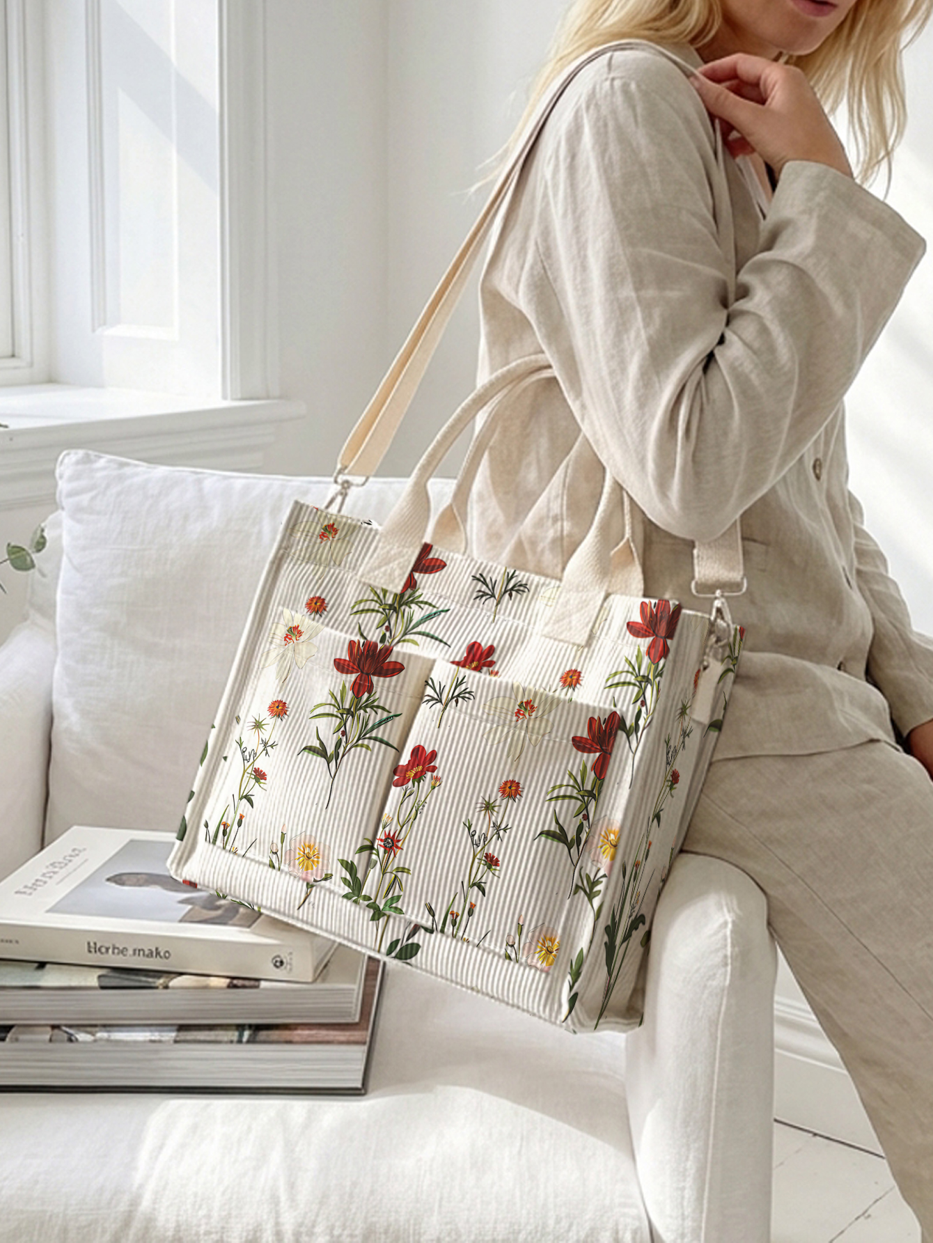 Vintage Botanical Wildflower P - Luxury Quilted Bags บทวิจารณ์และราคา