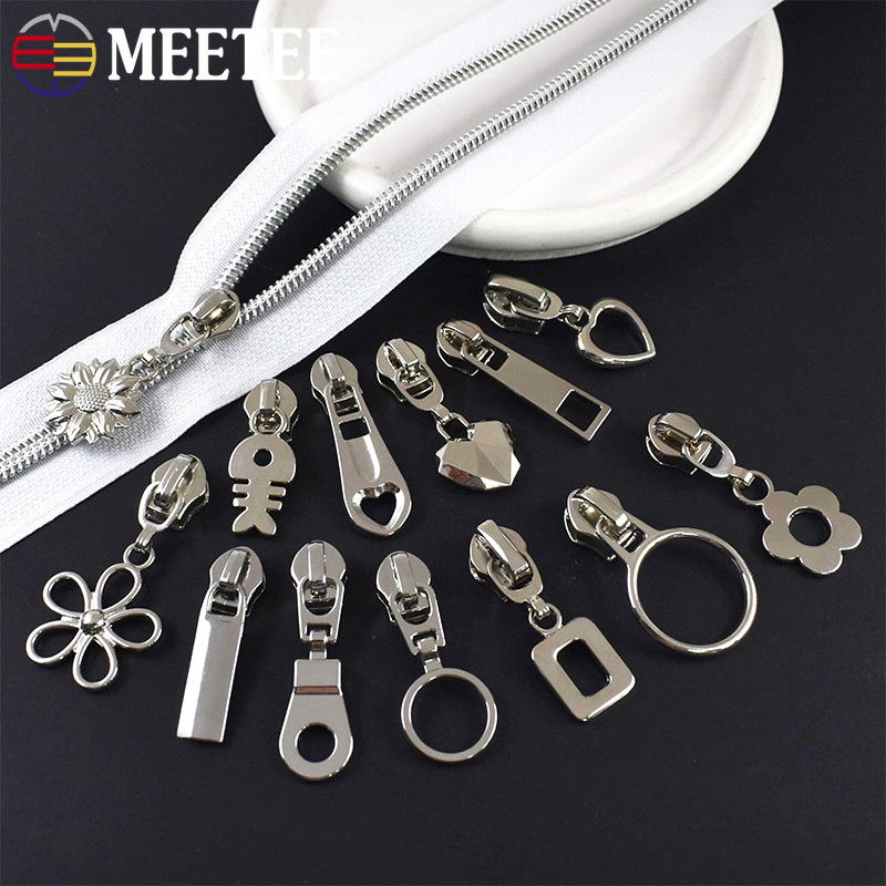 10/20/30Pcs 5# Silver Nylon Zi - Luxury Bags With Silver Hardware บทวิจารณ์และราคา