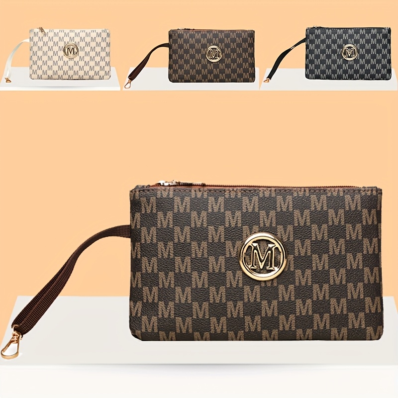 Vintage letter print women's c - Wristlet Wallet Zipper บทวิจารณ์และราคา
