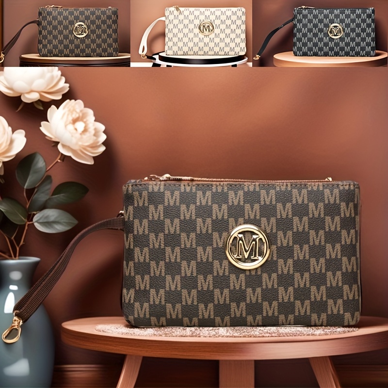 Vintage letter print women's c - Wristlet Wallet Zipper บทวิจารณ์และราคา