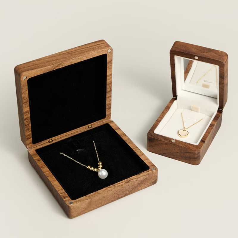 Wedding Necklace Box with Mirr - Luxury Bags List บทวิจารณ์และราคา