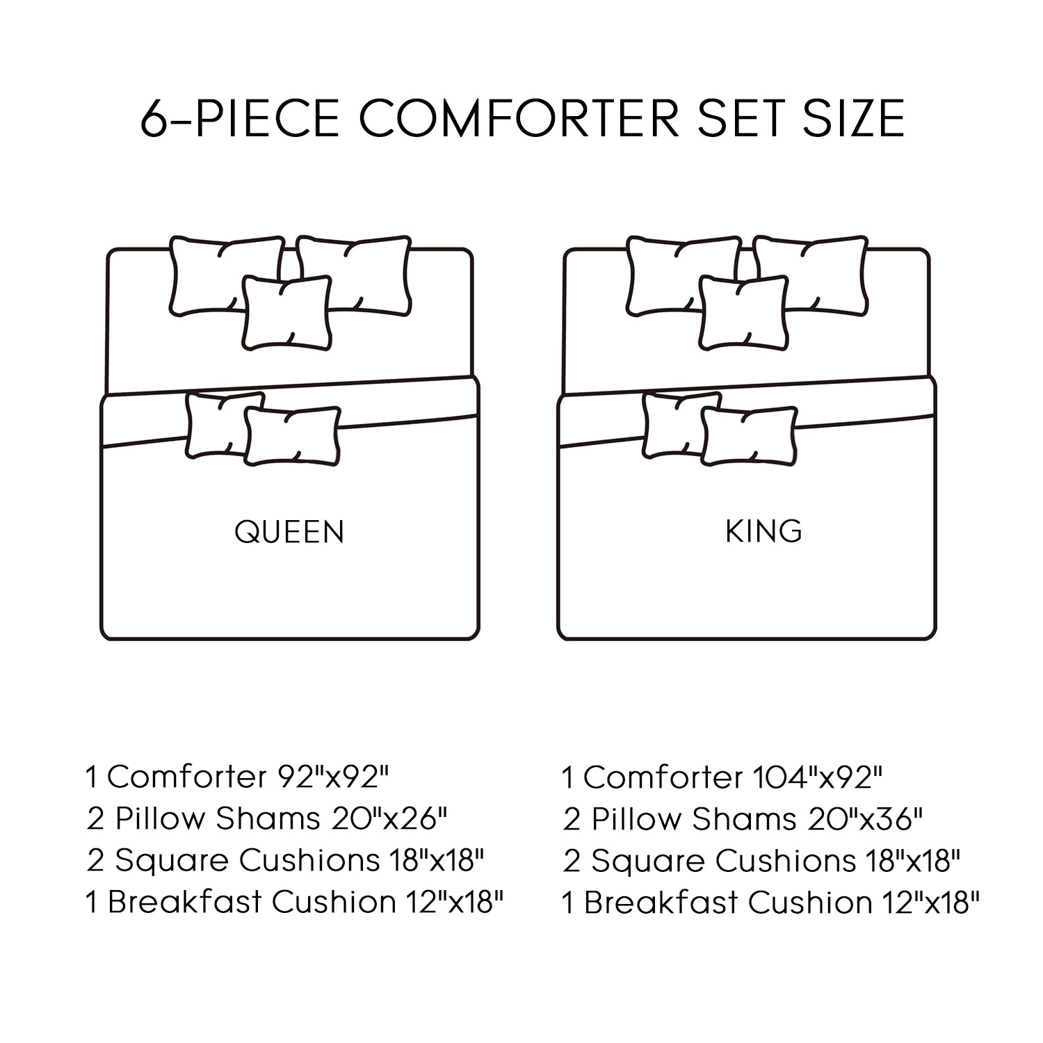 6pc Luxury Hotel Comforter Set - Luxury Quilted Bags บทวิจารณ์และราคา