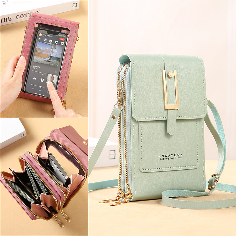 Touch Screen Cell Phone Women  - Wristlet Wallet Zipper บทวิจารณ์และราคา