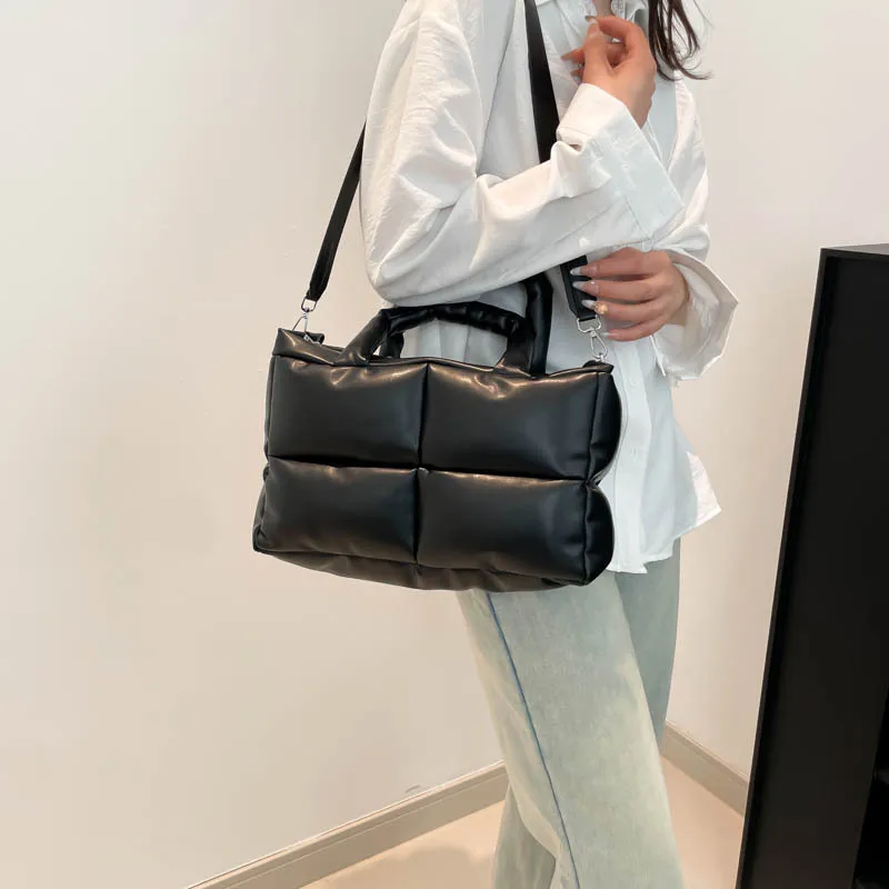 Luxury Soft Pu Leather Tote Ba - Luxury Quilted Bags บทวิจารณ์และราคา