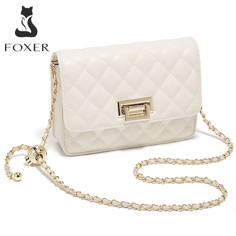 FOXER 2026 Women White Quilted - Luxury Quilted Bags บทวิจารณ์และราคา
