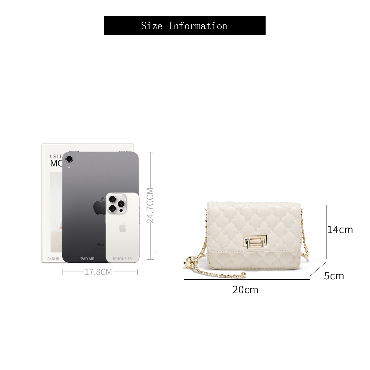 FOXER 2026 Women White Quilted - Luxury Quilted Bags บทวิจารณ์และราคา