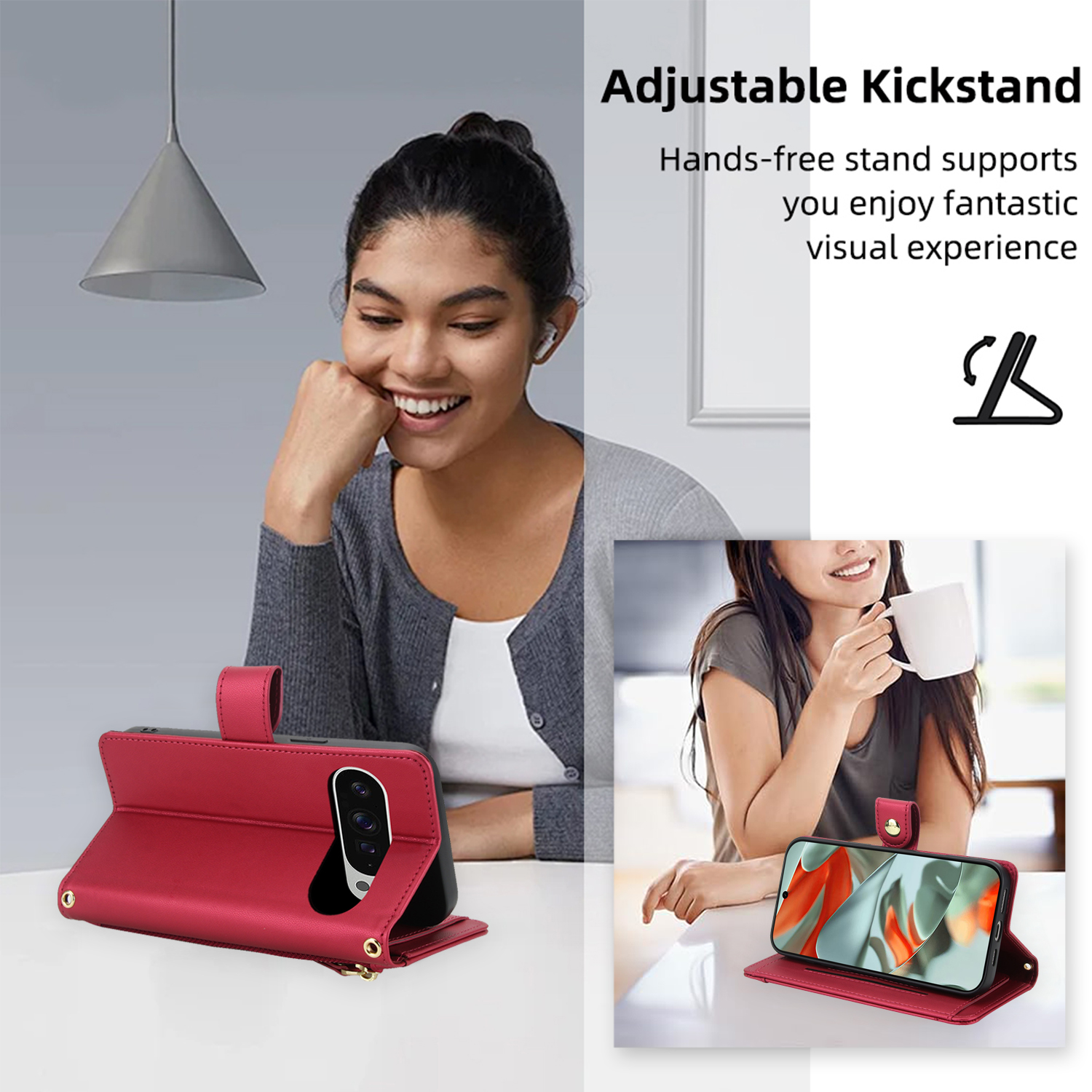 Crossbody Zipper Leather Walle - Luxury Bags For You บทวิจารณ์และราคา