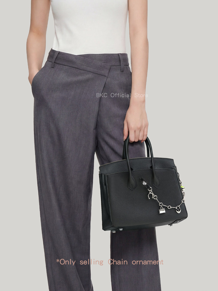 Luxury Metal Spliced Calfskin  - Luxury Bags With Silver Hardware บทวิจารณ์และราคา