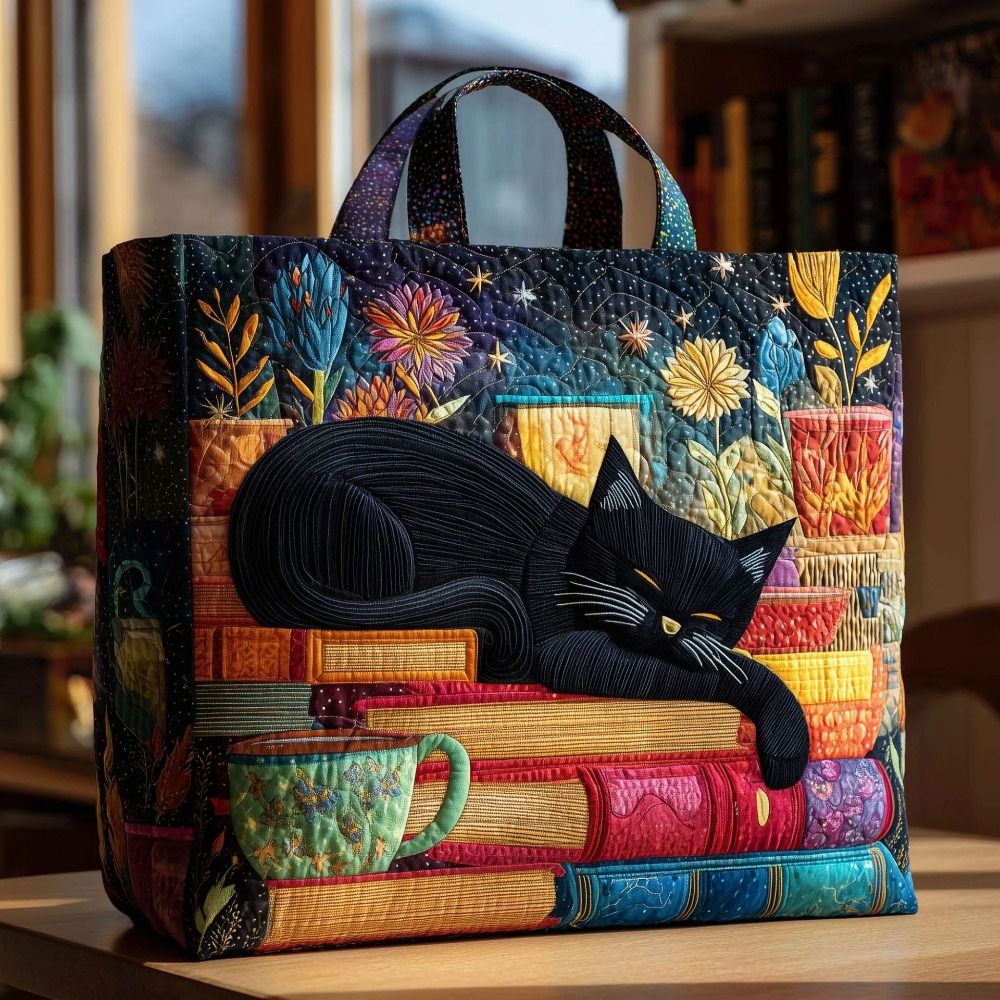 New Cat Pattern Quilted Tote B - Luxury Quilted Bags บทวิจารณ์และราคา