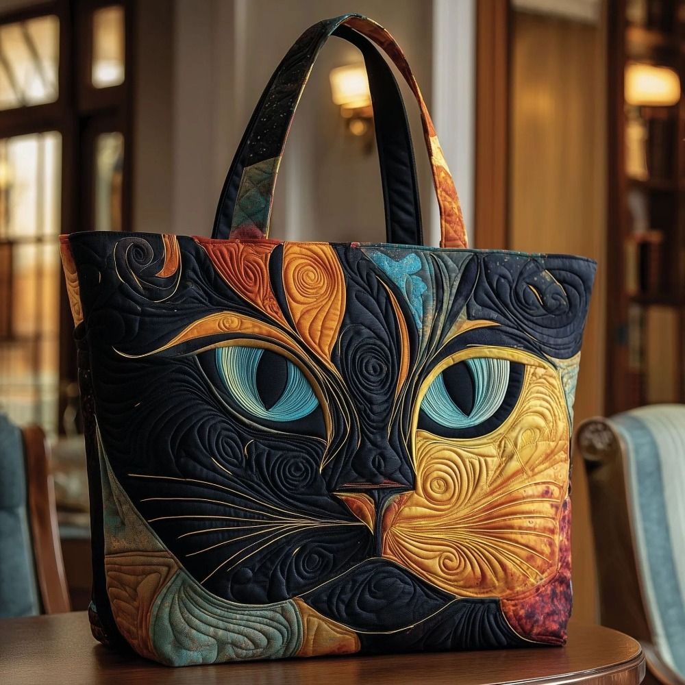 New Cat Pattern Quilted Tote B - Luxury Quilted Bags บทวิจารณ์และราคา