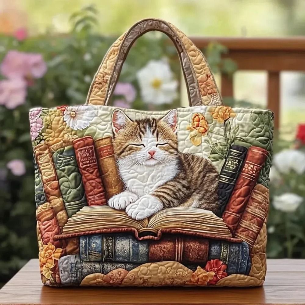 Cat Patterns Women Quilted Tot - Luxury Quilted Bags บทวิจารณ์และราคา