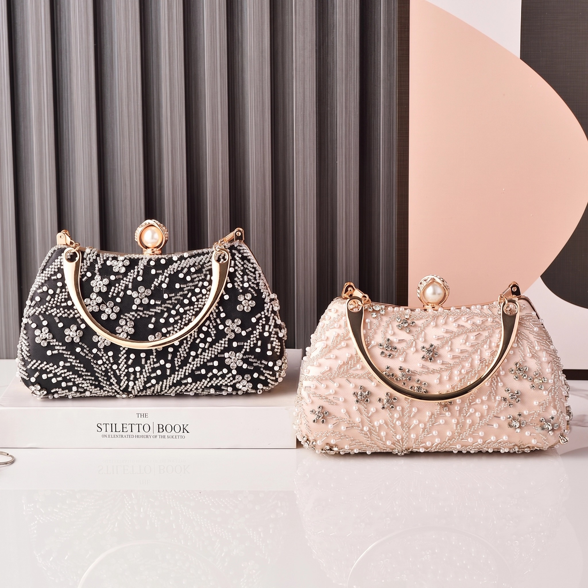 Black Handbag Beading Vintage  - Luxury Bags China Wholesale บทวิจารณ์และราคา