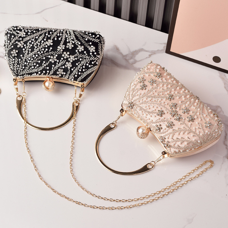 Black Handbag Beading Vintage  - Luxury Bags China Wholesale บทวิจารณ์และราคา