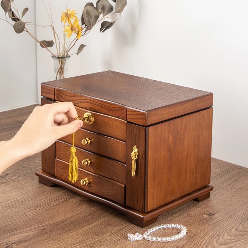 Wooden Jewelry Box Organizer S - Luxury Bags List บทวิจารณ์และราคา