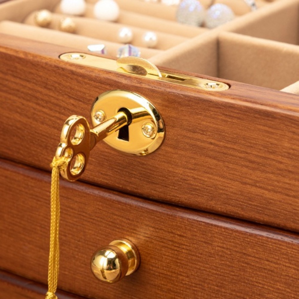Wooden Jewelry Box Organizer S - Luxury Bags List บทวิจารณ์และราคา