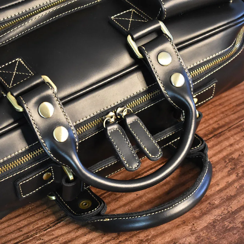Vintage Men's Black Shoulder B - Luxury Bags Laptop บทวิจารณ์และราคา