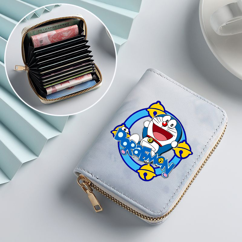 Doraemon Woman Short Wallet An - Wristlet Wallet Zipper บทวิจารณ์และราคา