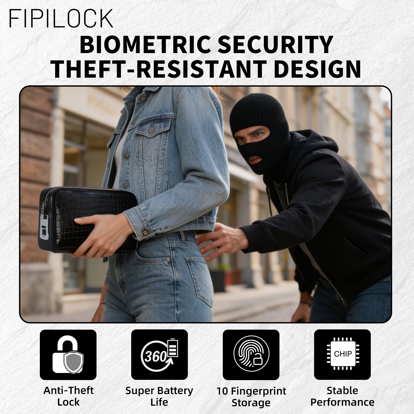 FIPILOCK Clutch Purses Bags Wo - Wristlet Wallet Zipper บทวิจารณ์และราคา