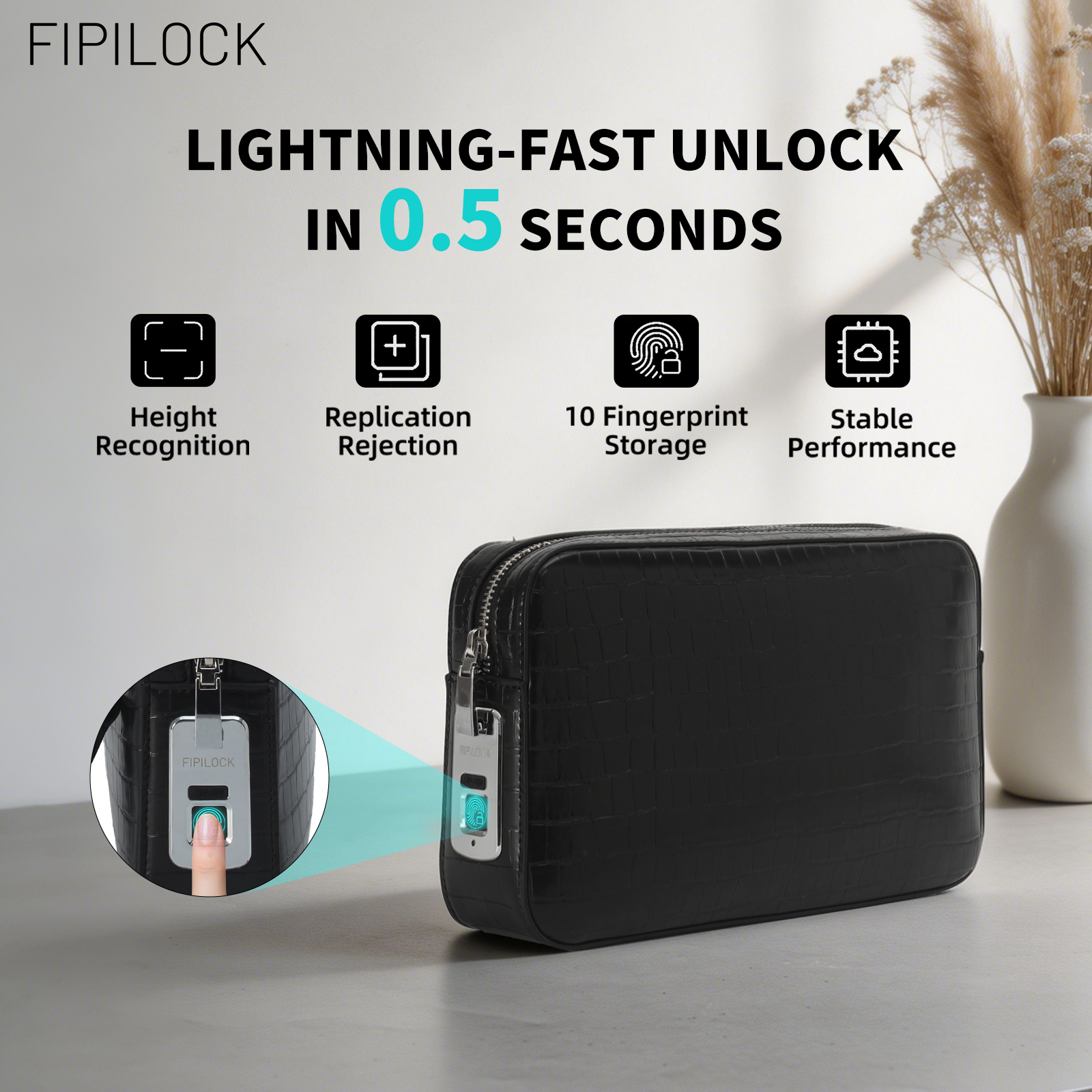 FIPILOCK Clutch Purses Bags Wo - Wristlet Wallet Zipper บทวิจารณ์และราคา