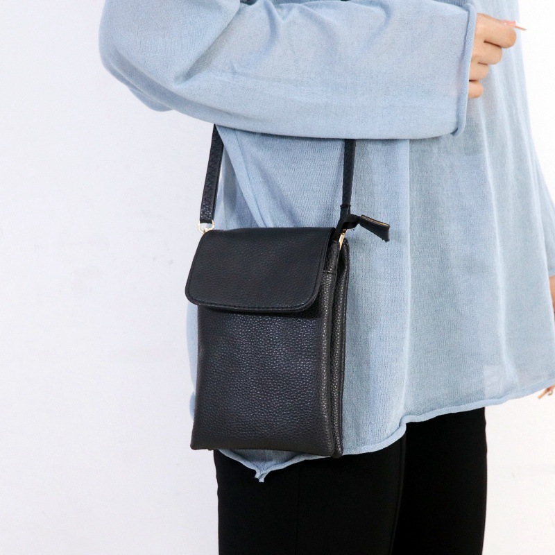 Women Leather Crossbody Phone  - Wristlet Wallet Zipper บทวิจารณ์และราคา