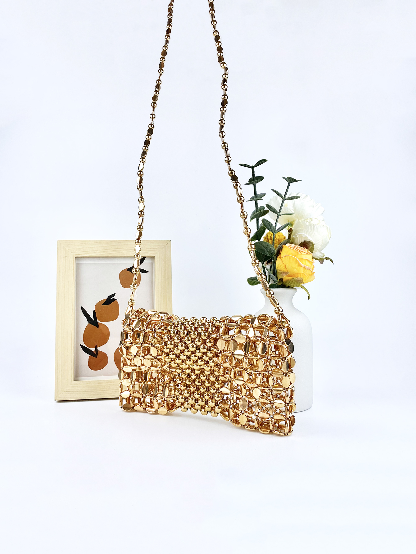 New niche design gold woven ch - Wristlet Wallet Zipper บทวิจารณ์และราคา