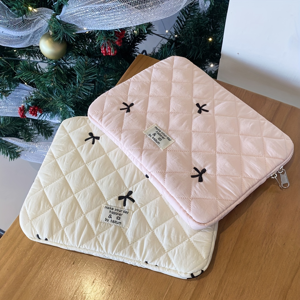 Cute Bow Graphic Laptop Bag Ta - Luxury Bags Laptop บทวิจารณ์และราคา