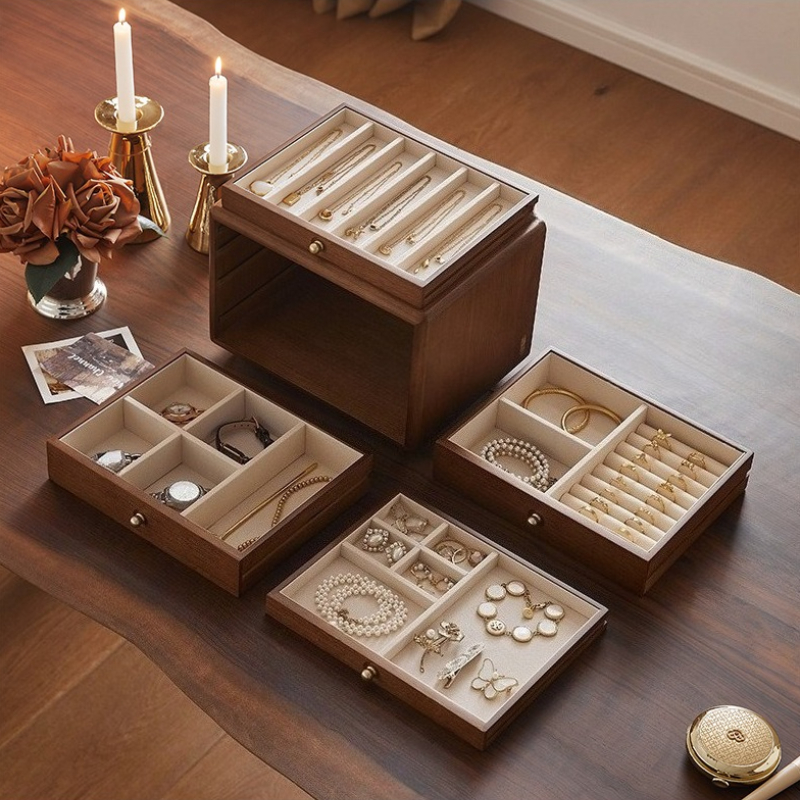 Solid Wood Jewelry Box Luxury  - Luxury Bags List บทวิจารณ์และราคา