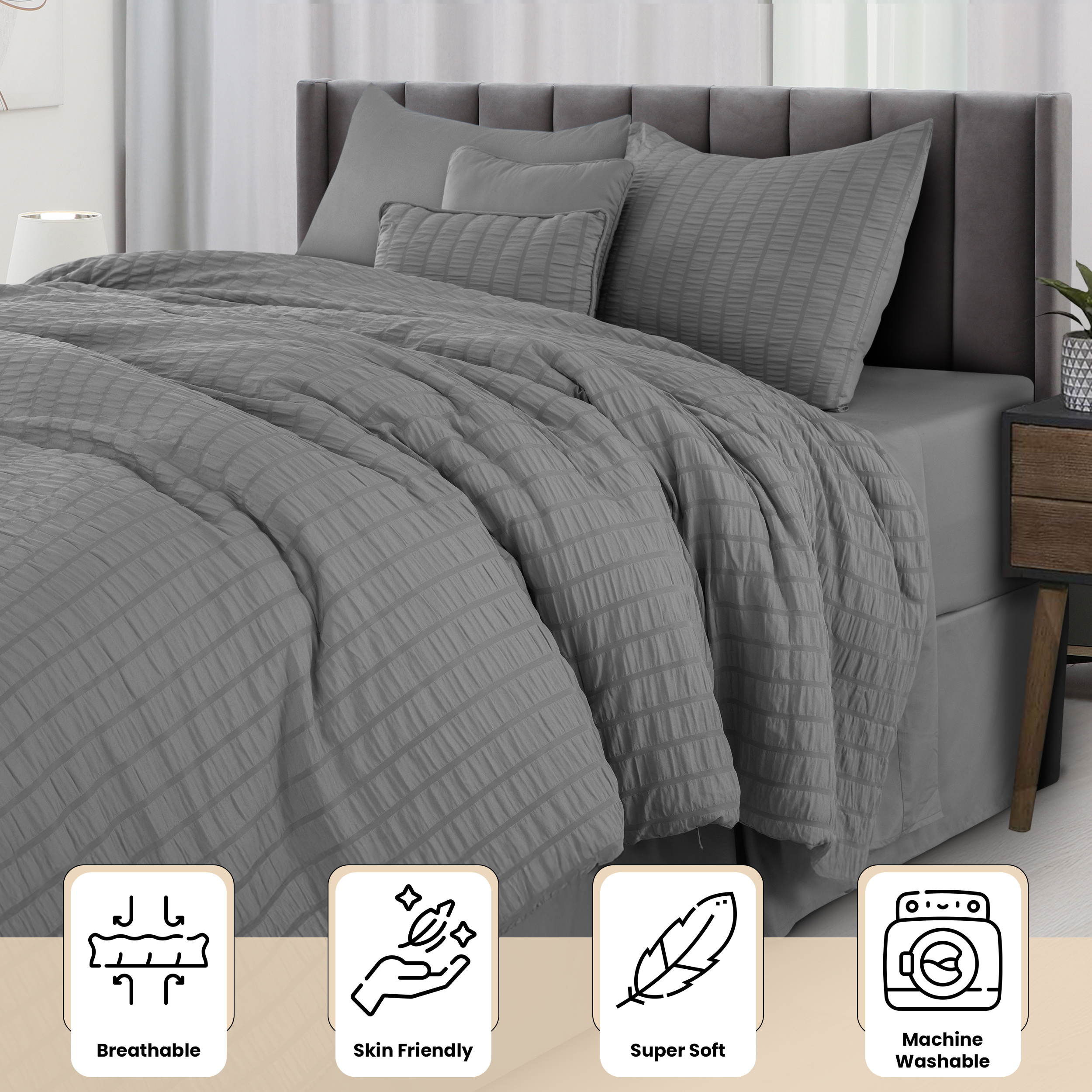 10-Piece Lightweight Comforter - Luxury Bags Dry Clean บทวิจารณ์และราคา