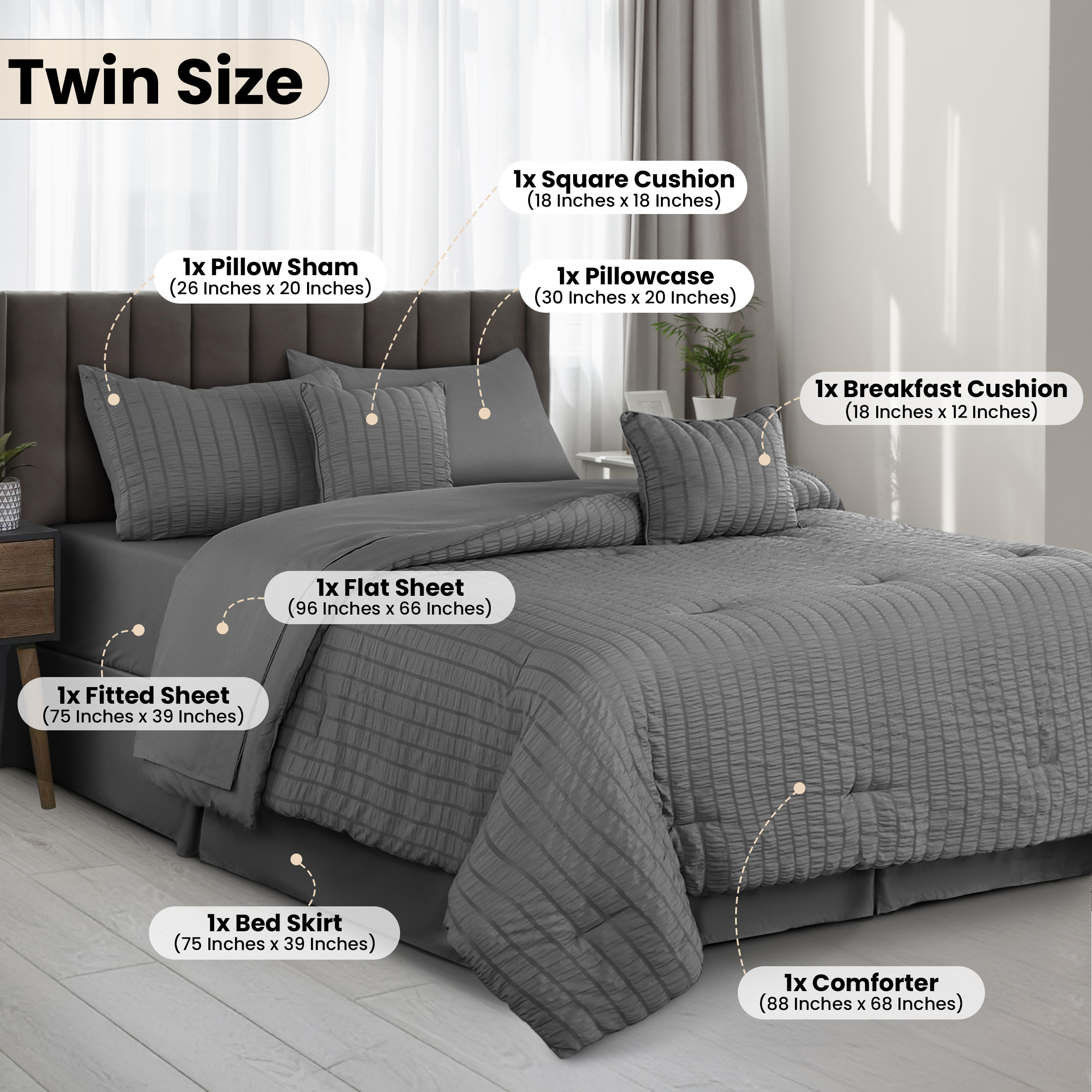 10-Piece Lightweight Comforter - Luxury Bags Dry Clean บทวิจารณ์และราคา