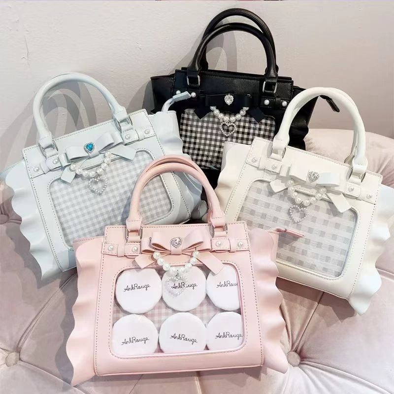 Harajuku Square Pink Ita Bag W - Wristlet Wallet Zipper บทวิจารณ์และราคา