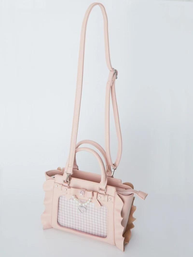 Harajuku Square Pink Ita Bag W - Wristlet Wallet Zipper บทวิจารณ์และราคา